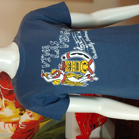 Viva Las Vegas Rockabilly Weekend XXL Women's Tee Shirt Pre-Shrunk 100% Cotton - Picture 3 of 10